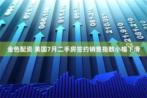 金色配资 美国7月二手房签约销售指数小幅下滑